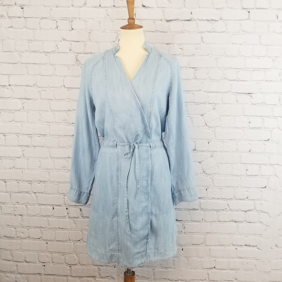 Lou and Grey Denim Chambray Dress, Size S - Picture 4 of 14